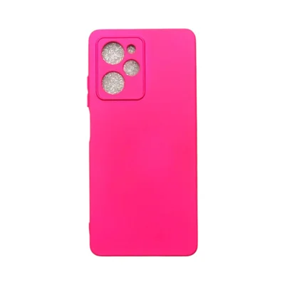 Capa Xiaomi Poco X5 Pro 5g Silicone Aveludada Protege Câmera Colorida Capinha Anti Impacto Poco X5 Pro 5g:pink