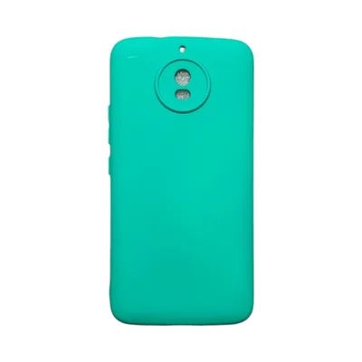 Capa Moto G5s Silicone Aveludada Colorida Capinha Anti Impacto Moto G5s:verde Água