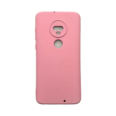 Capa Moto G7 / G7 Plus Silicone Aveludada Colorida Capinha Anti Impacto G7 / G7 Plus:rosa 03