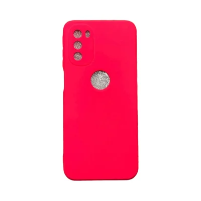 Capa Moto G41 Silicone Aveludada Protege Câmera Colorida Capinha Anti Impacto Cor:rosa Shock