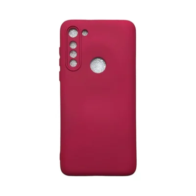Capa Moto G8 Power Silicone Aveludada Protege Câmera Colorida Capinha Anti Impacto Moto G8 Power:bordo