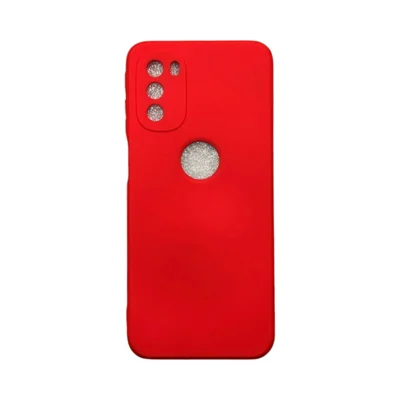 Capa Moto G41 Silicone Aveludada Protege Câmera Colorida Capinha Anti Impacto Cor:vermelho