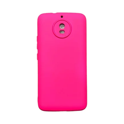 Capa Moto G5s Silicone Aveludada Colorida Capinha Anti Impacto Moto G5s:pink