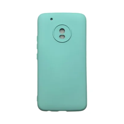 Capa Moto G5 Plus Silicone Aveludada Colorida Capinha Anti Impacto G5 Plus:turquesa