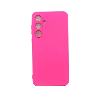 Capa Samsung A25 Silicone Aveludada Protege Câmera Colorida Capinha Anti Impacto Cor:pink