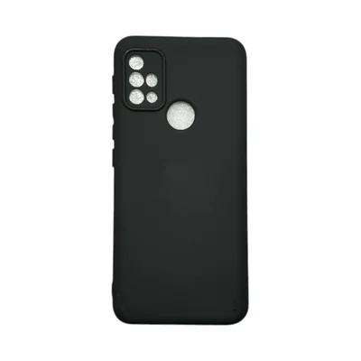 Capa Moto G10 / G20 / G30 Silicone Aveludada Protege Câmera Colorida Capinha Anti Impacto Moto G10 / G20 / G30:preto