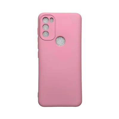Capa Moto G71 5g Silicone Aveludada Protege Câmera Colorida Capinha Anti Impacto Moto G71 5g:rosa 03