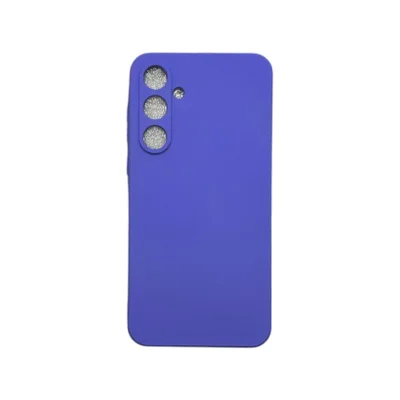 Capa Samsung A25 Silicone Aveludada Protege Câmera Colorida Capinha Anti Impacto Cor:roxo