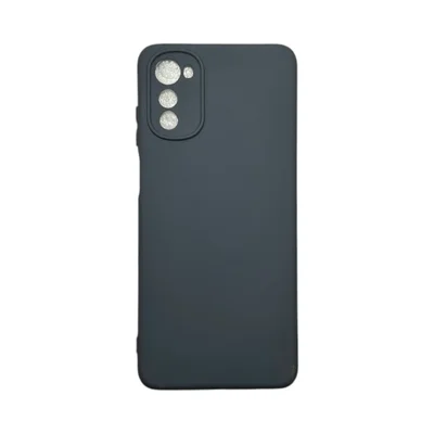 Capa Moto E32 Silicone Aveludada Protege Câmera Colorida Capinha Anti Impacto Moto E32:cinza Escuro