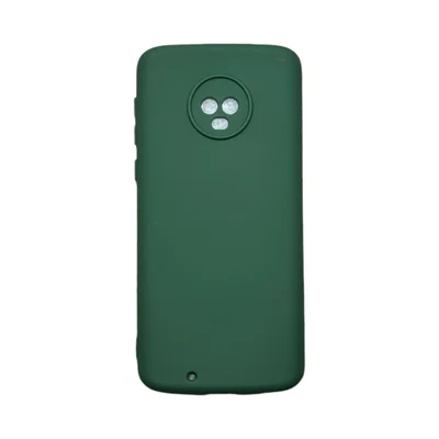Capa Moto G6 Silicone Aveludada Colorida Capinha Anti Impacto Moto G6:verde Escuro