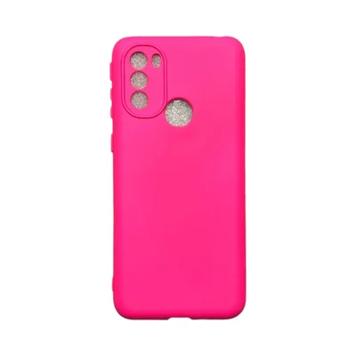 Capa Motorola Moto G31 Silicone Aveludada Protege Câmera Colorida Capinha Anti Impacton Cor:pink