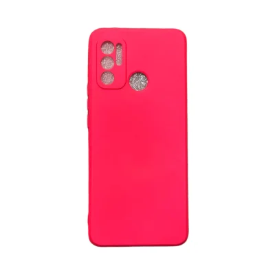 Capa Moto G60 Silicone Aveludada Protege Câmera Colorida Capinha Anti Impacto Moto G60:rosa Shock