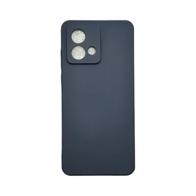 Capa Motorola G54 Silicone Aveludada Protege Câmera Colorida Capinha Anti Impacto Cor:cinza Escuro