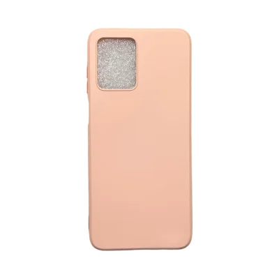 Capa Moto G53 Silicone Aveludada Protege Câmera Colorida Capinha Anti Impacto Moto G53:nude