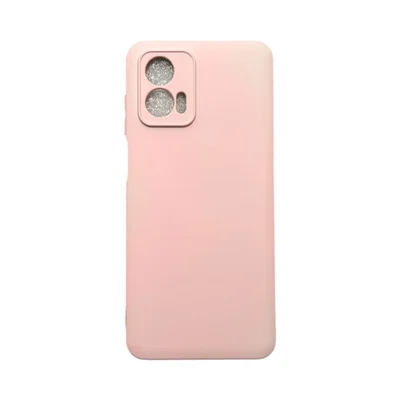 Capa Moto G73 Silicone Aveludada Protege Câmera Colorida Capinha Anti Impacto G73:rosa Bebê