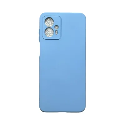Capa Moto G13 / G23 Silicone Aveludada Protege Câmera Colorida Capinha Anti Impacto G13 / G23:azul Bebê