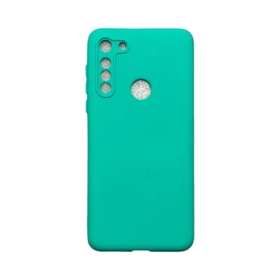 Capa Moto G8 Silicone Aveludada Colorida Capinha Anti Impacto Moto G8:verde Água