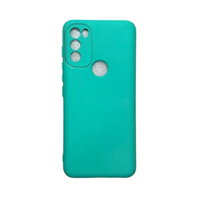 Capa Moto G71 5g Silicone Aveludada Protege Câmera Colorida Capinha Anti Impacto Moto G71 5g:verde Água