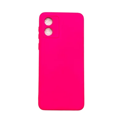 Capa Motorola E13 Silicone Aveludada Protege Câmera Colorida Capinha Anti Impacto Moto E13:pink