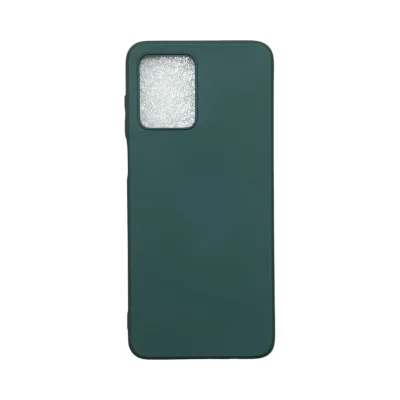 Capa Moto G53 Silicone Aveludada Protege Câmera Colorida Capinha Anti Impacto Moto G53:verde Escuro