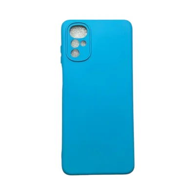 Capa Moto G22 Silicone Aveludada Protege Câmera Colorida Capinha Anti Impacto Moto G22:azul Celeste