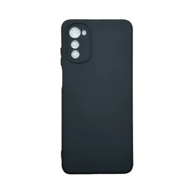 Capa Moto E32 Silicone Aveludada Protege Câmera Colorida Capinha Anti Impacto Moto E32:preto