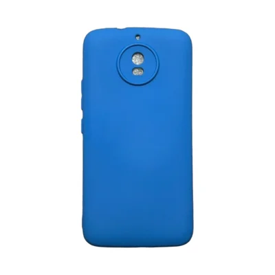 Capa Moto G5s Silicone Aveludada Colorida Capinha Anti Impacto Moto G5s:azul