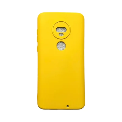 Capa Moto G7 / G7 Plus Silicone Aveludada Colorida Capinha Anti Impacto G7 / G7 Plus:amarelo Mostarda