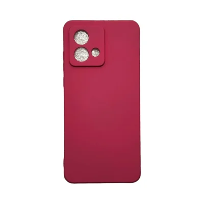 Capa Motorola G54 Silicone Aveludada Protege Câmera Colorida Capinha Anti Impacto Cor:bordo