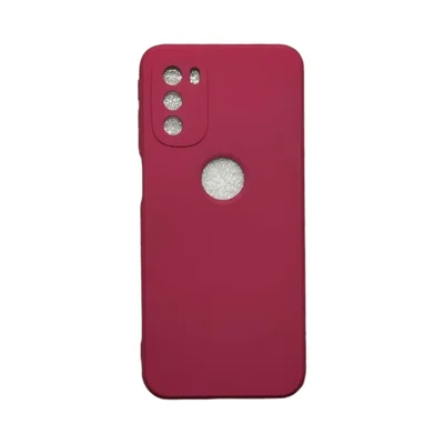 Capa Moto G41 Silicone Aveludada Protege Câmera Colorida Capinha Anti Impacto Cor:bordo