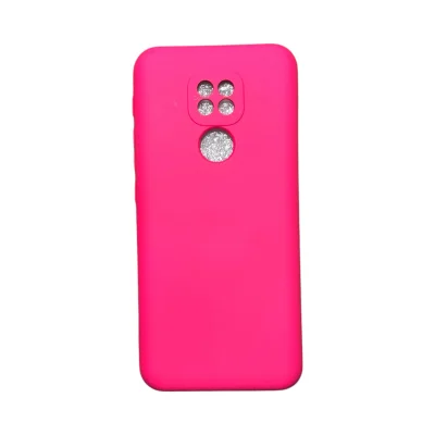 Capa Moto G9/ G9 Play Silicone Aveludada Colorida Protege Câmera Capinha Anti Impacto Moto G9:pink