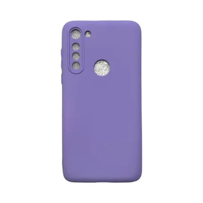Capa Moto G8 Power Silicone Aveludada Protege Câmera Colorida Capinha Anti Impacto Moto G8 Power:roxo
