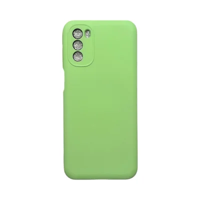 Capa Moto G41 Silicone Aveludada Protege Câmera Colorida Capinha Anti Impacto Cor:verde Bebê
