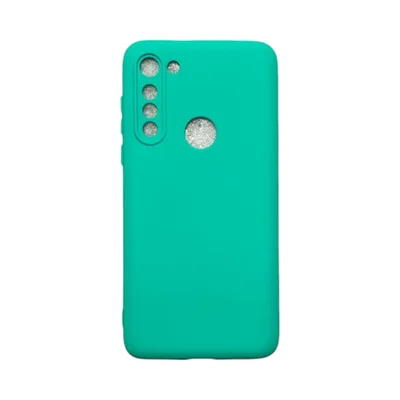 Capa Moto G8 Power Silicone Aveludada Protege Câmera Colorida Capinha Anti Impacto Moto G8 Power:verde Água