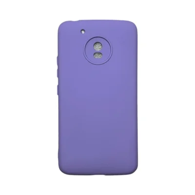 Capa Moto G5 Silicone Aveludada Colorida Capinha Anti Impacto Moto G5:roxo