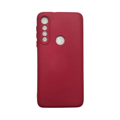 Capa Moto G8 Play Silicone Aveludada Protege Câmera Colorida Capinha Anti Impacto Moto G8 Play:bordo