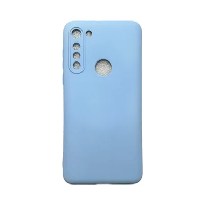 Capa Moto G8 Power Silicone Aveludada Protege Câmera Colorida Capinha Anti Impacto Moto G8 Power:azul Bebê