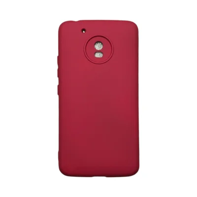 Capa Moto G5 Silicone Aveludada Colorida Capinha Anti Impacto Moto G5:bordo
