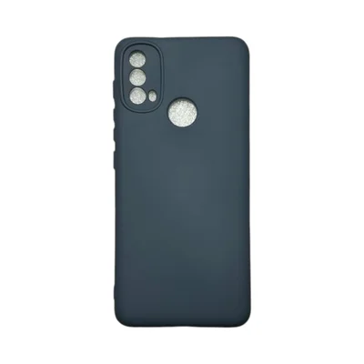 Capa Moto E30 / E40 Silicone Aveludada Protege Câmera Colorida Capinha Anti Impacto Moto E30 / E40:cinza Escuro