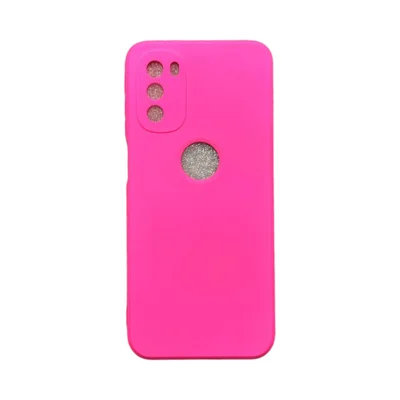 Capa Moto G41 Silicone Aveludada Protege Câmera Colorida Capinha Anti Impacto Cor:pink