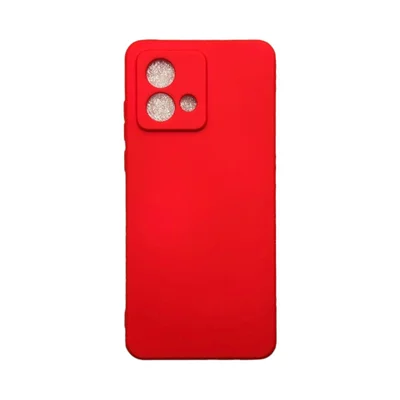 Capa Motorola  G84 Silicone Aveludada Protege Câmera Colorida Capinha Anti Impacto Cor:vermelho