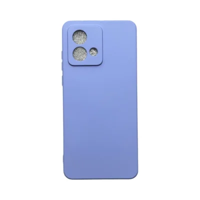 Capa Motorola G84 Silicone Aveludada Protege Câmera Colorida Capinha Anti Impacto Cor:lilás.