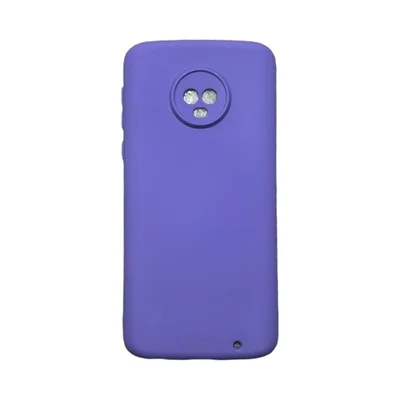 Capa Moto G6 Plus Silicone Aveludada Protege Câmera Colorida Capinha Anti Impacto Moto G6 Plus:roxo