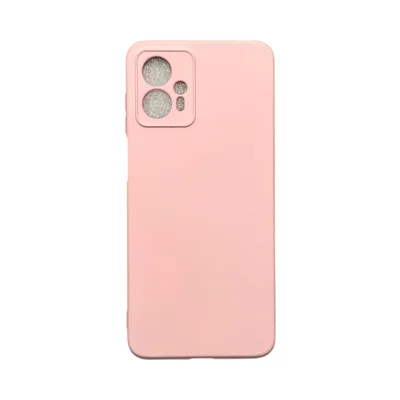 Capa Moto G13 / G23 Silicone Aveludada Protege Câmera Colorida Capinha Anti Impacto G13 / G23:rosa Bebê