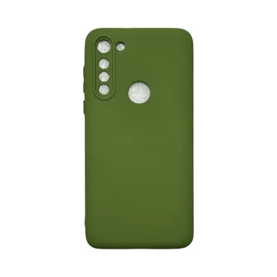 Capa Moto G8 Power Silicone Aveludada Protege Câmera Colorida Capinha Anti Impacto Moto G8 Power:verde Militar