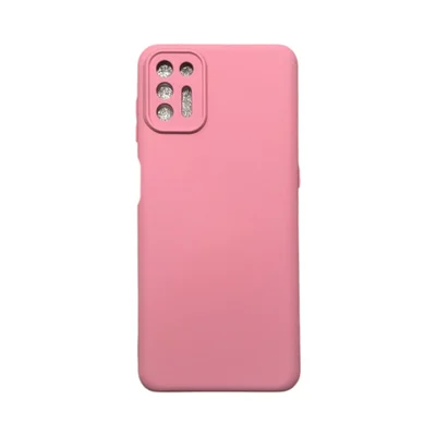 Capa Moto G9 Plus Silicone Aveludada Protege Câmera Colorida Capinha Anti Impacto Moto G9 Plus:rosa 03