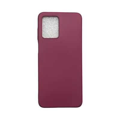 Capa Moto G53 Silicone Aveludada Protege Câmera Colorida Capinha Anti Impacto Moto G53:vinho
