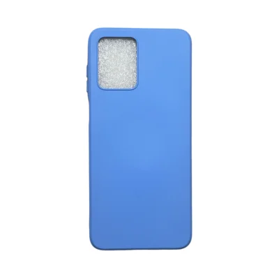Capa Moto G53 Silicone Aveludada Protege Câmera Colorida Capinha Anti Impacto Moto G53:azul Bebê