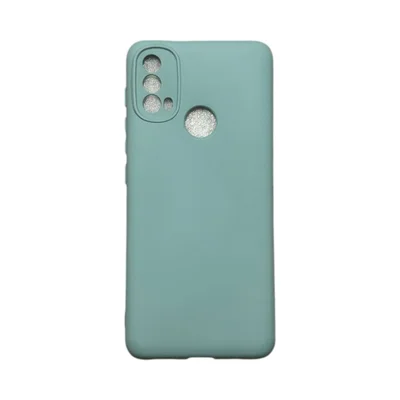 Capa Moto E30 / E40 Silicone Aveludada Protege Câmera Colorida Capinha Anti Impacto Moto E30 / E40:cinza Claro