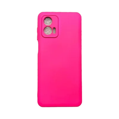 Capa Moto G73 Silicone Aveludada Protege Câmera Colorida Capinha Anti Impacto G73:pink